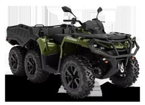 Can-Am Outlander 6x6 XU+ 1000 T – høyytelses ATV med seks-hjuls drift for maksimal terrengkapasitet.