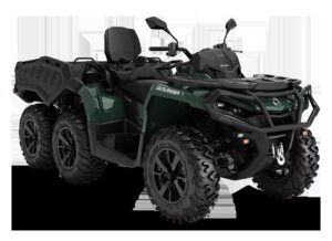 Can-Am Outlander MAX 6x6 XU+ 650 T – allsidig seks-hjuls ATV med stabilitet og stor lastekapasitet for krevende oppgaver.