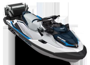 Studiobilde av Sea-Doo FishPro Sport Bright White sett foran.